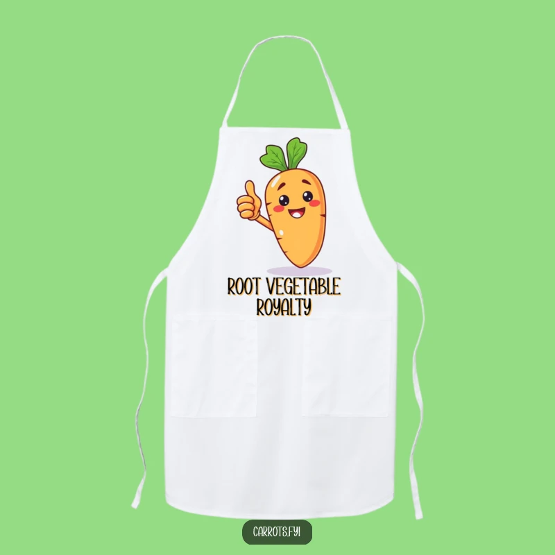 Funny Carrot Thumbs Up Apron: Cook, Laugh, and Serve with This Hilarious Kitchen Essential!