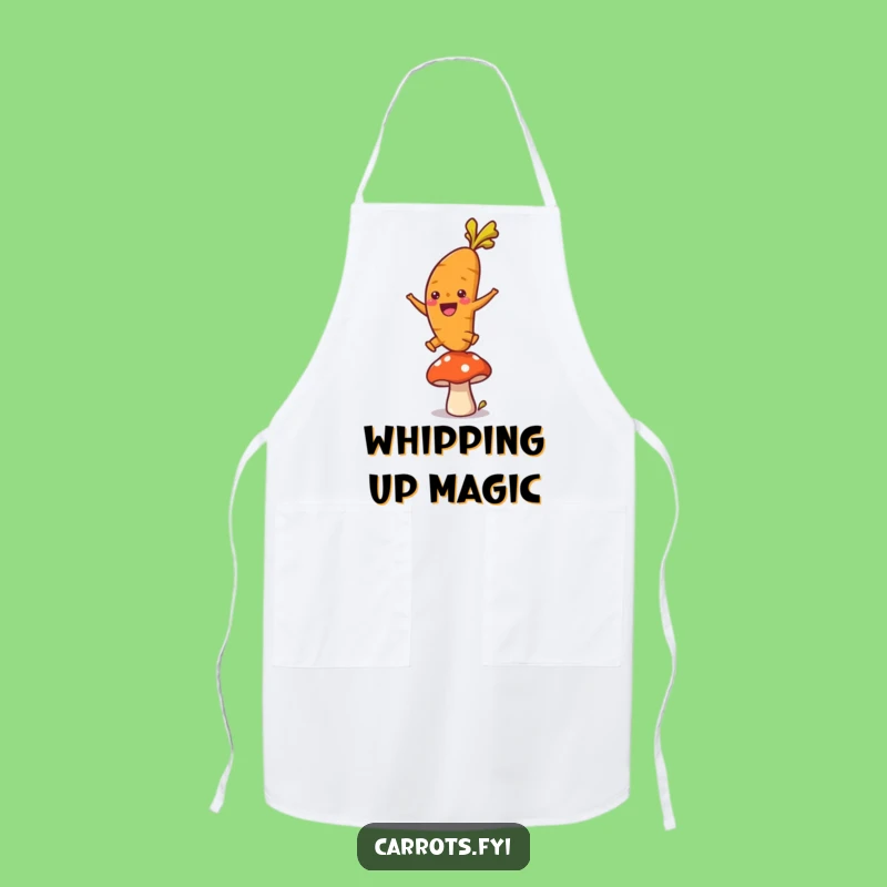 Funny Leaping Carrot Apron: Cook with Playful Energy and Style!