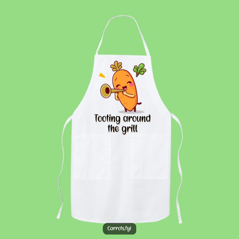 Funny Trumpet Chef Apron: Hilarious Kitchen Wear for a Musical Cook