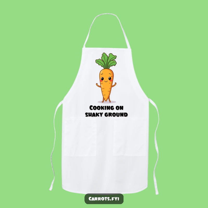 Funny Wobbly Carrot Apron: Cook with Comedy, Perfect Funny Gift for Kitchen Fun