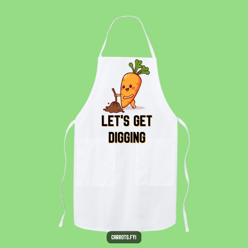 Funny Carrot Digging Apron: Keep Clean While You Work with This Hilarious Kitchen Gear!