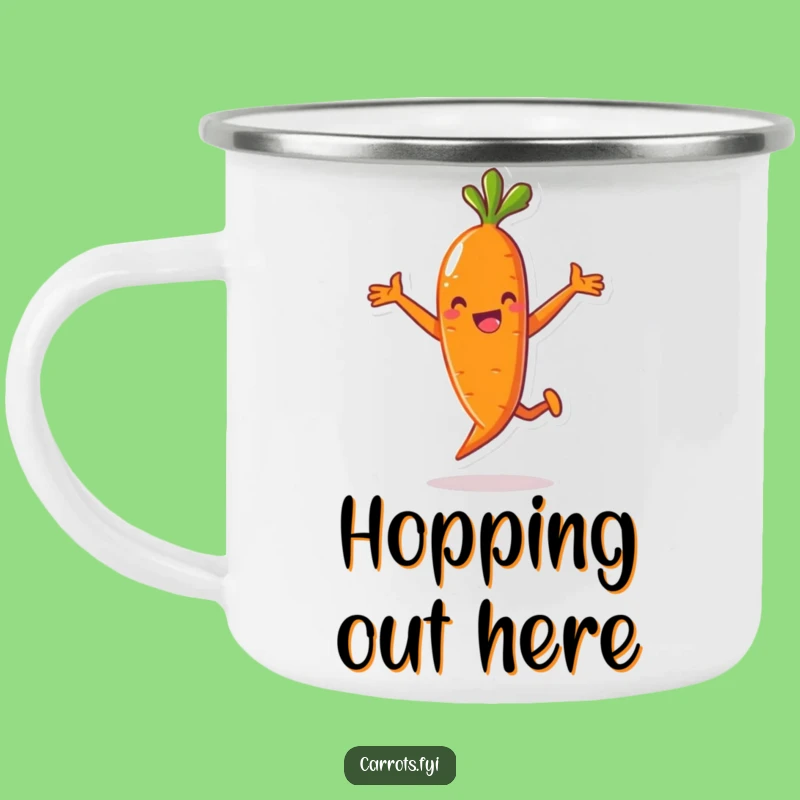 Funny Campfire Carrot Mug: Hilarious Outdoor Drinkware for Adventurous Fun