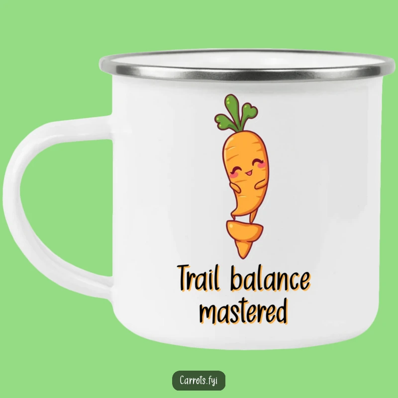 Funny Winking Carrot Camping Mug: Daring Veggie Art, Hilarious Outdoor Gift