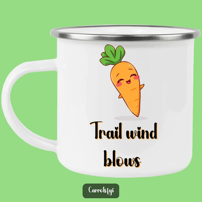 Funny Giggling Carrot Camping Mug - Breezy Outdoor Vegetable Fun