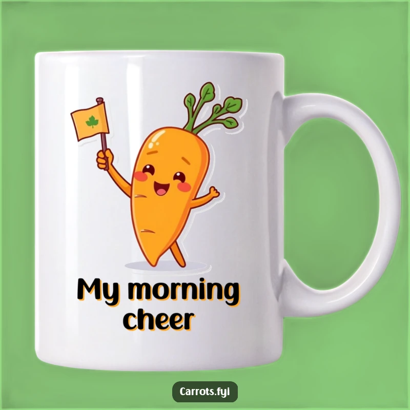 Funny Carrot Flag Mug: A Cheerful Gift for Enthusiastic Supporters
