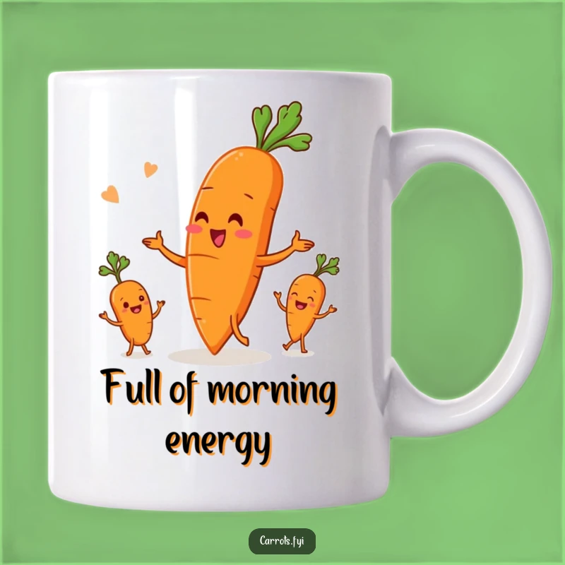 Funny Carrot Juggling Veggies Mug - Hilarious Root Vegetable Gift for Kitchen Fun