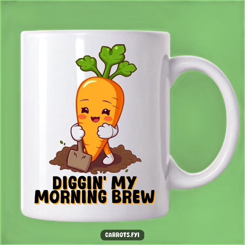 Funny Gardening Carrot Mug: Hilarious Gift for Digging Divas and Green Thumbs