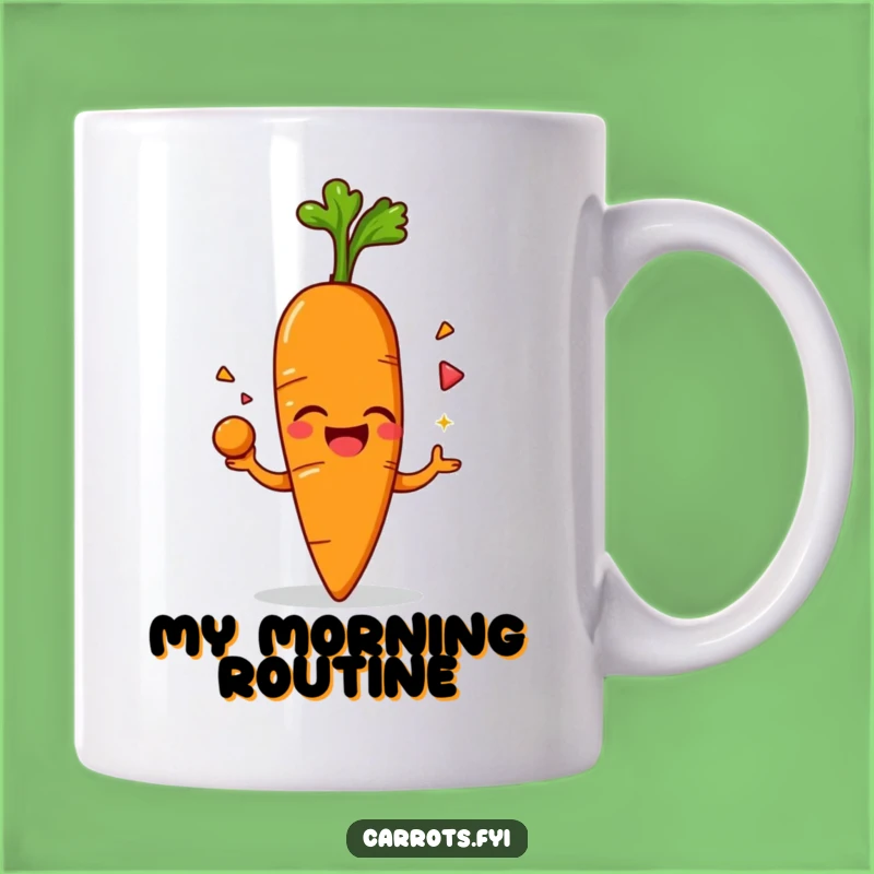 Funny Giggling Carrot Mug: Hilarious Juggling Veggie Tee for Endless Fun