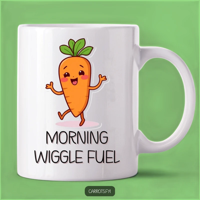 Funny Wiggling Carrot Dance Mug: Silly Moves for a Fun Morning, Perfect Funny Gift