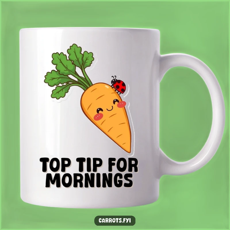 Funny Balancing Carrot Mug: Sweet Veggie Charm for a Perfect Funny Gift!