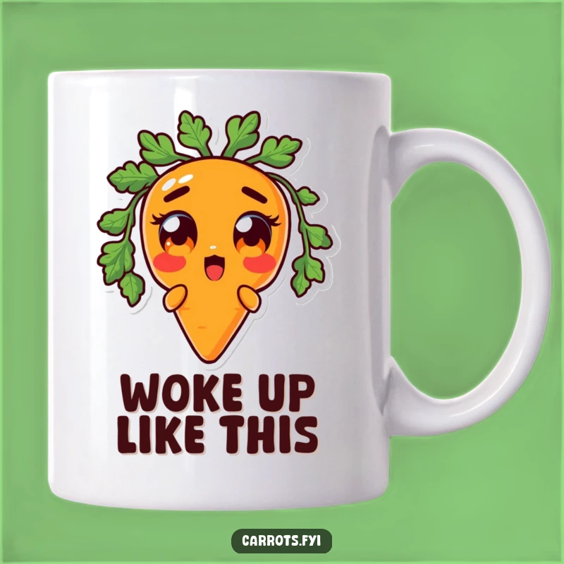 Funny Surprised Carrot Mug: Hilarious Wide-Eyed Veggie Gift for Shocking Fun