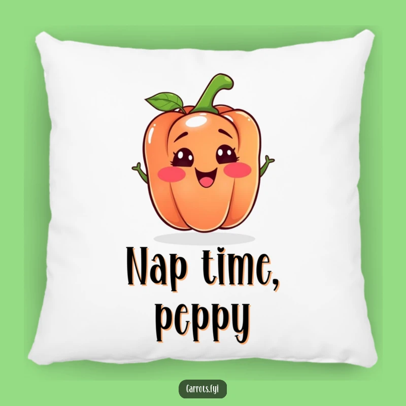 Funny Bell Pepper Pillow: Soft Silly Face Veggie Cushion, Comfy Humorous Accent Gift