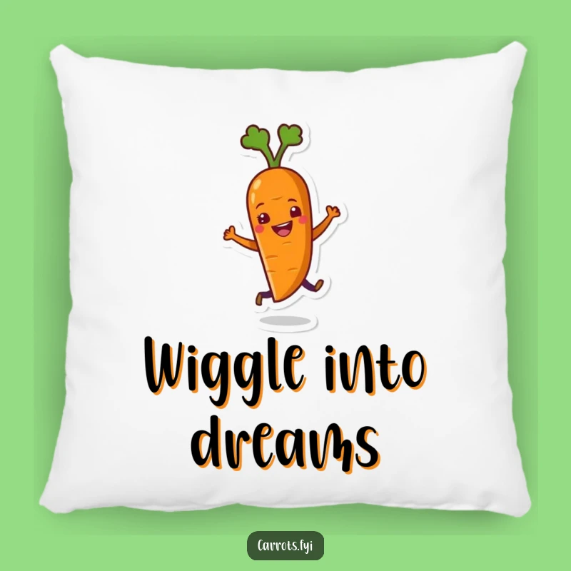 Funny Dancing Carrot Pillow: Cuddle Up with This Hilarious Veggie Friend
