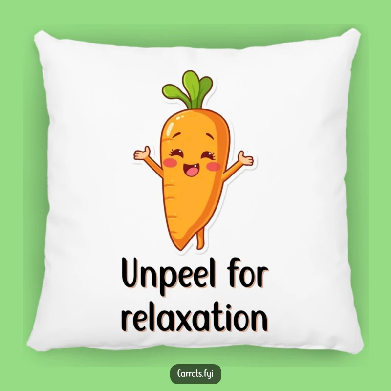 Funny Peeling Carrot Pillow: Cuddle Up with This Hilarious Self-Love Pillow