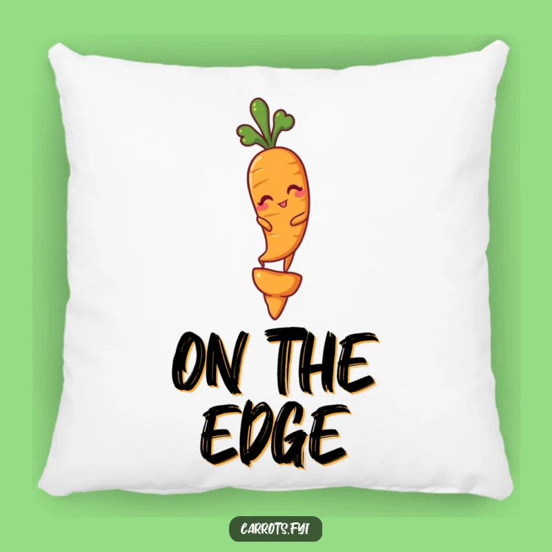 Funny Winking Carrot Pillow: Soft Veggie Cushion, Hilarious Decorative Gift