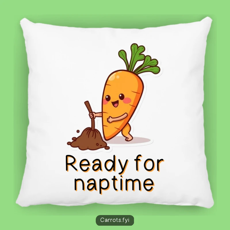 Funny Carrot Digging Pillow: Cuddle Up with This Comfy and Hilarious Garden Friend!