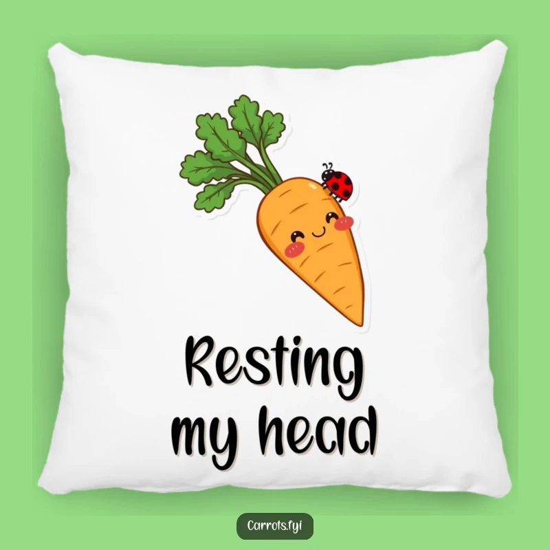 Funny Balancing Carrot Pillow: Cozy Comfort with Sweet Veggie Friends!
