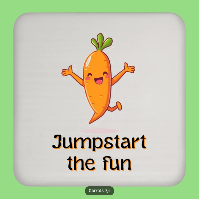 Funny Carrot Drink Coaster Set: Hilarious Table Protection for Playful Gatherings