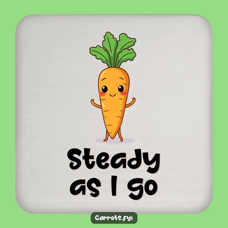 Funny Wobbly Carrot Coasters: Protect Surfaces with Laughs, Perfect Funny Gift Set