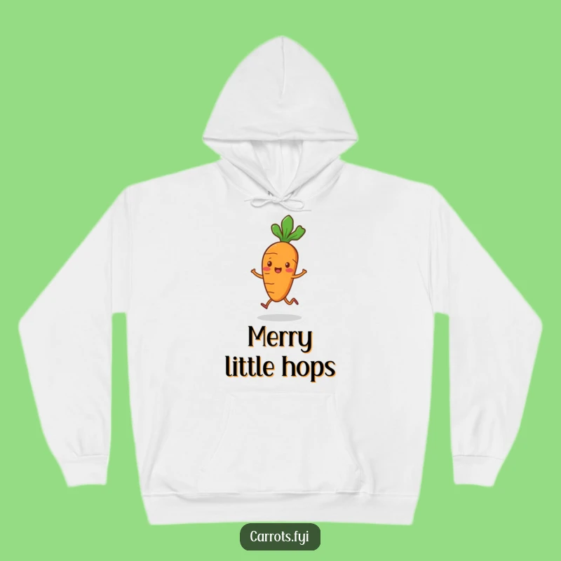 Funny Carrot Hop Hoodie - Cozy Playful Veggie Sweatshirt, Great Funny Gift