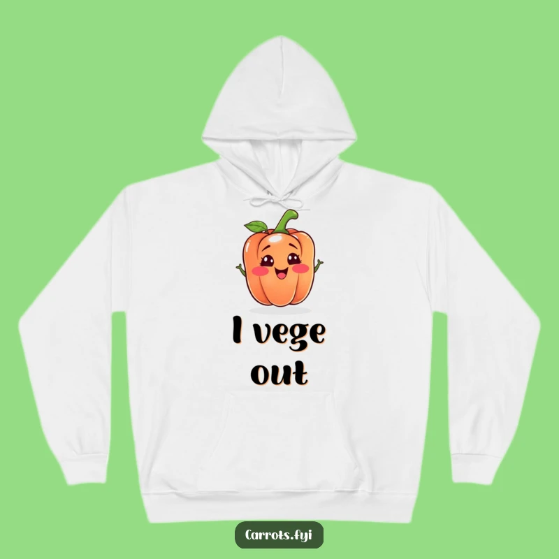 Funny Bell Pepper Hoodie: Cozy Silly Face Veggie Character, Warm and Humorous Gift