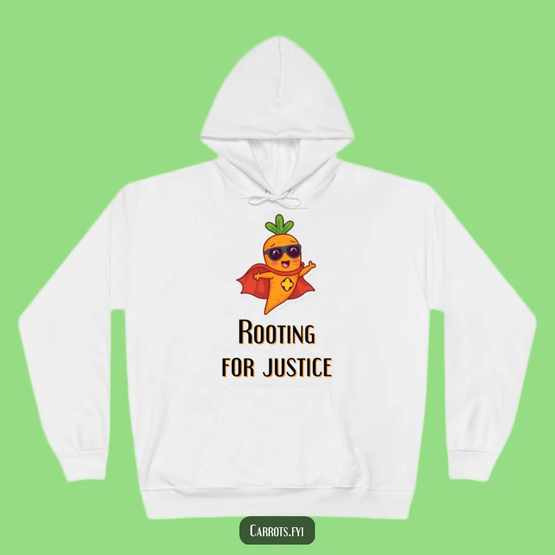 Funny Flying Carrot Hero Hoodie - Cozy & Epic Veggie Power Wear