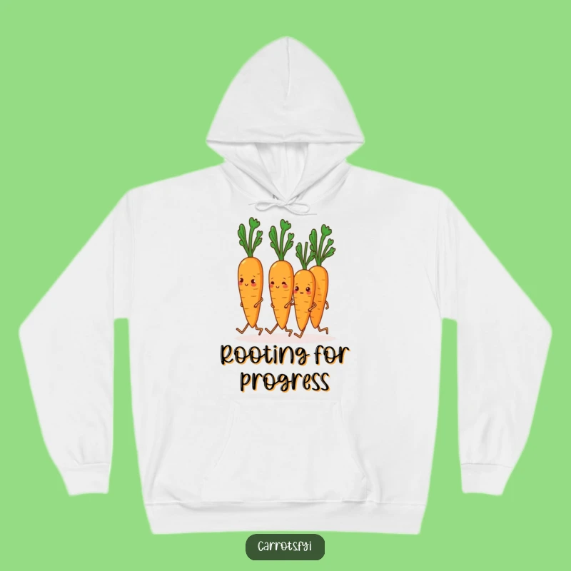 Funny Marching Carrots Hoodie: Cozy Comfort for the Hilarious Veggie Squad Gift