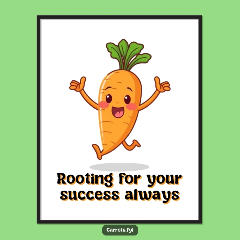 Funny Free Printable Wall Art Carrot Victorious Stride Downloadable Decor