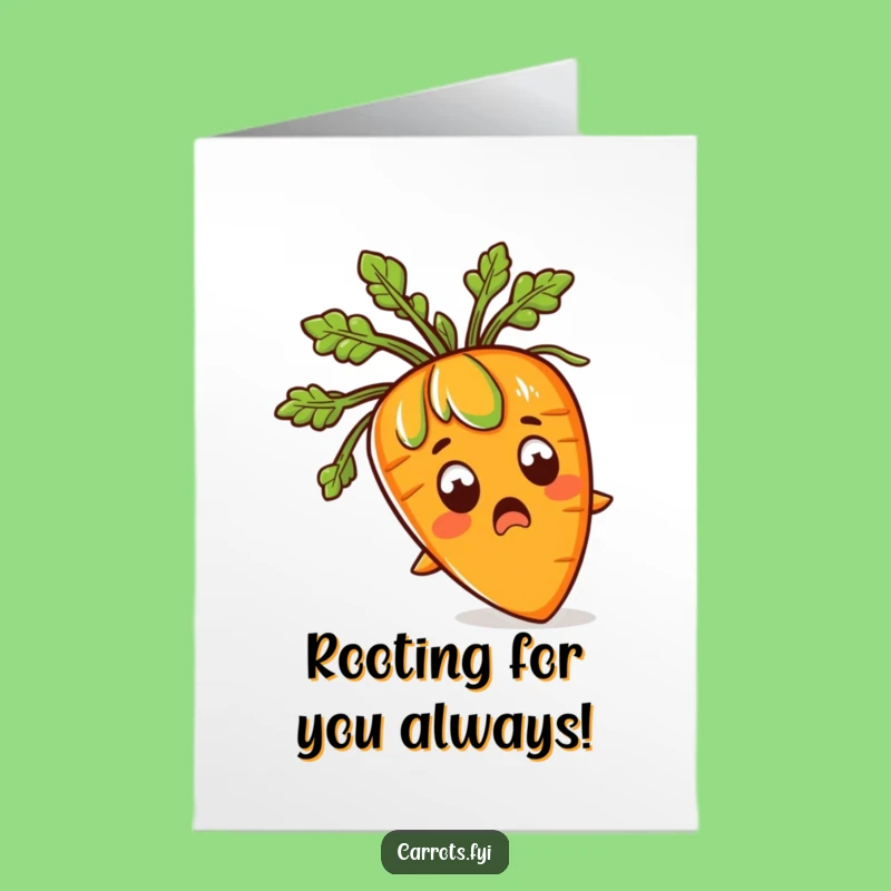 Free Printable Birthday Card: Surprised Carrot Hair for a Laughable Celebration