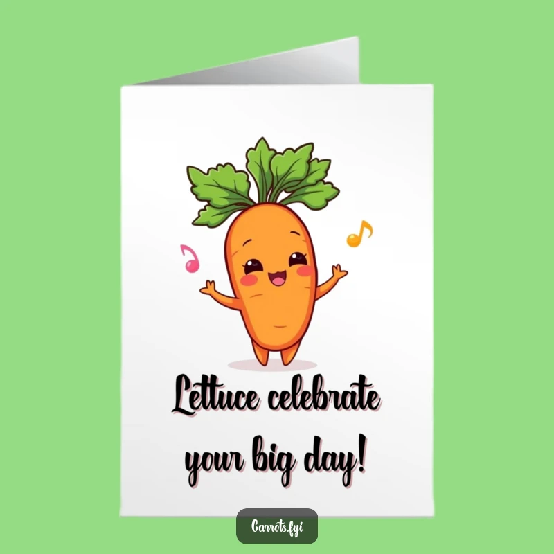 Free Printable Funny Birthday Card: Juggling Carrot Delights - Downloadable Joyful Gift!