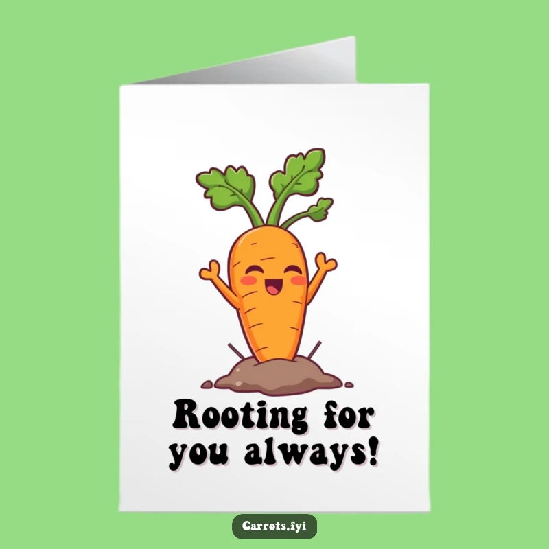 Free Printable Triumphant Carrot Birthday Card - Funny DIY Downloadable Gift!