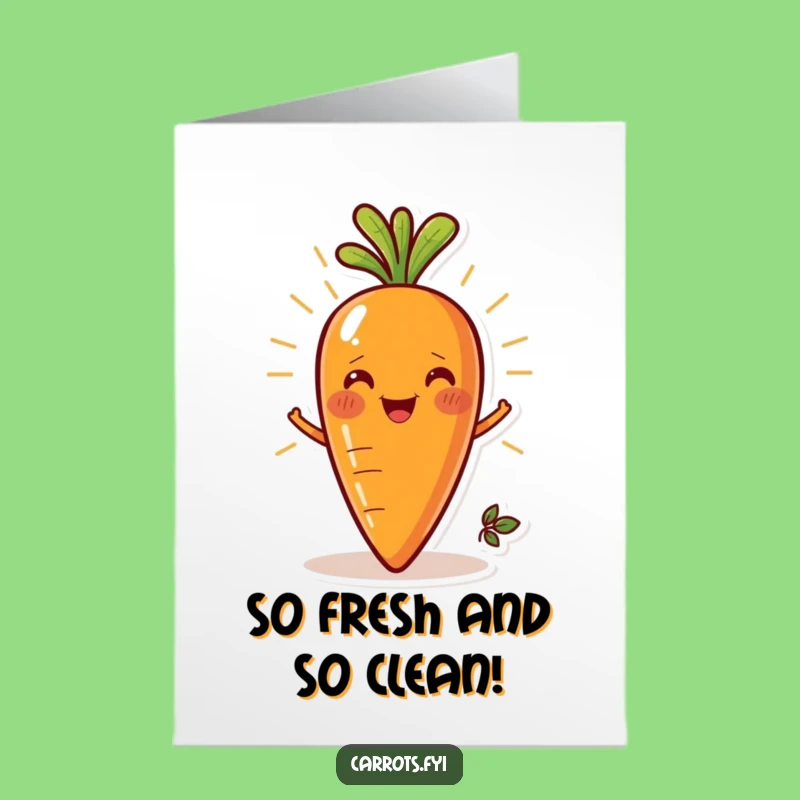 Free Printable Congrats Card: Fresh Carrot Smile Celebration, Funny Downloadable Gift