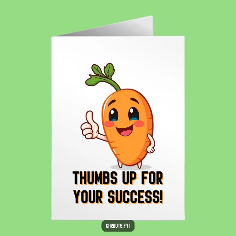 Free Printable Jolly Carrot Congrats Card - Healthy Fun Downloadable Gift