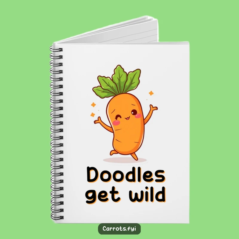 Funny Carrot Notebook: Jot Down Ideas with Silly Dance Funny Gift