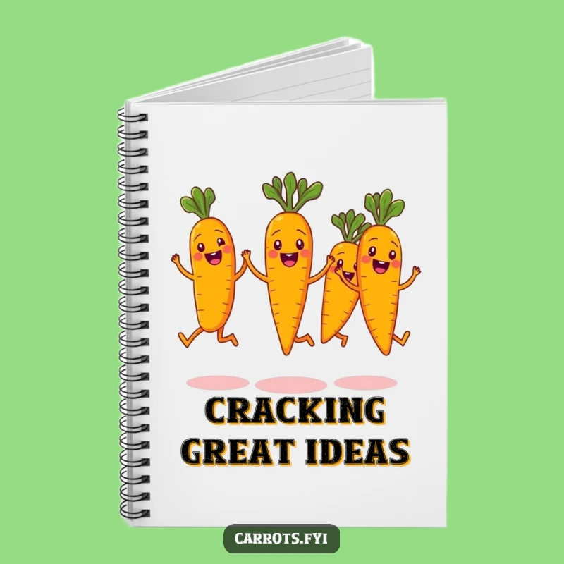 Funny Carrot Jump Squad Notebook: Jot Down Ideas with Hilarious Veggie Vibes!