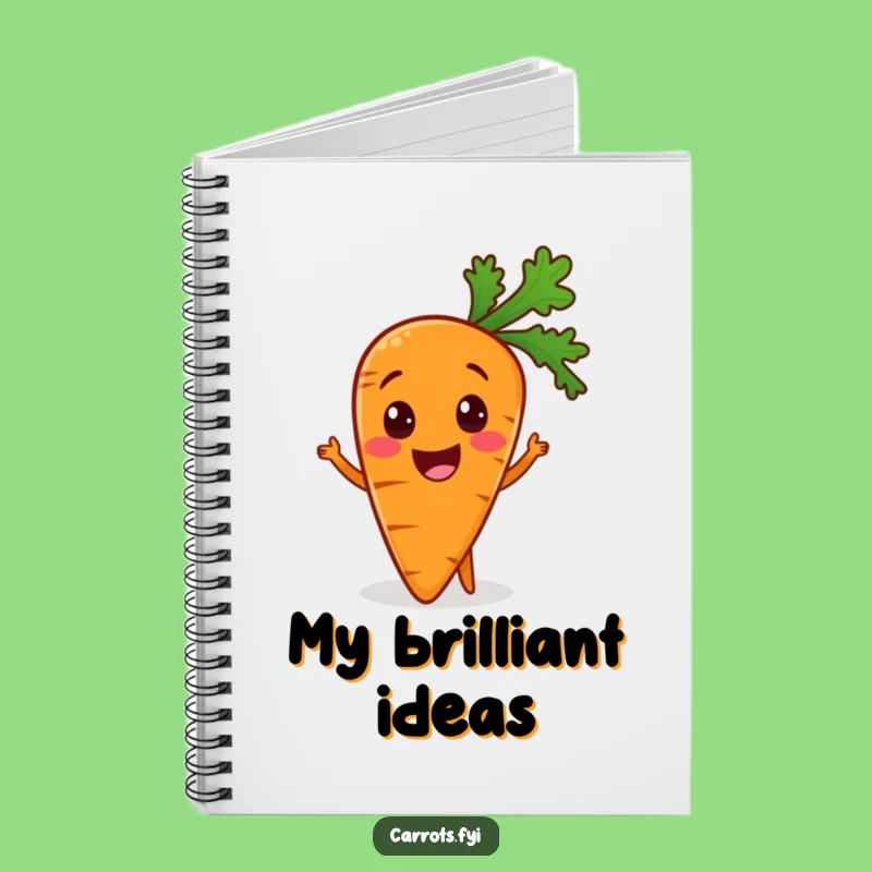 Funny Carrot Notebook: Jot Down Ideas with This Veggie, Perfect Funny Gift
