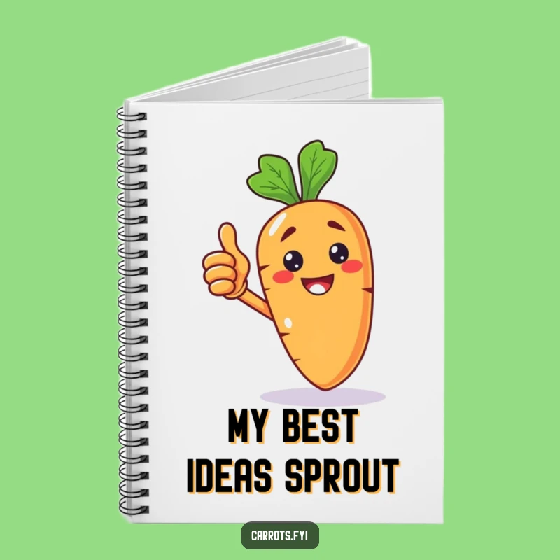 Funny Carrot Thumbs Up Notebook: Jot Down Ideas with This Hilarious Veggie Journal!