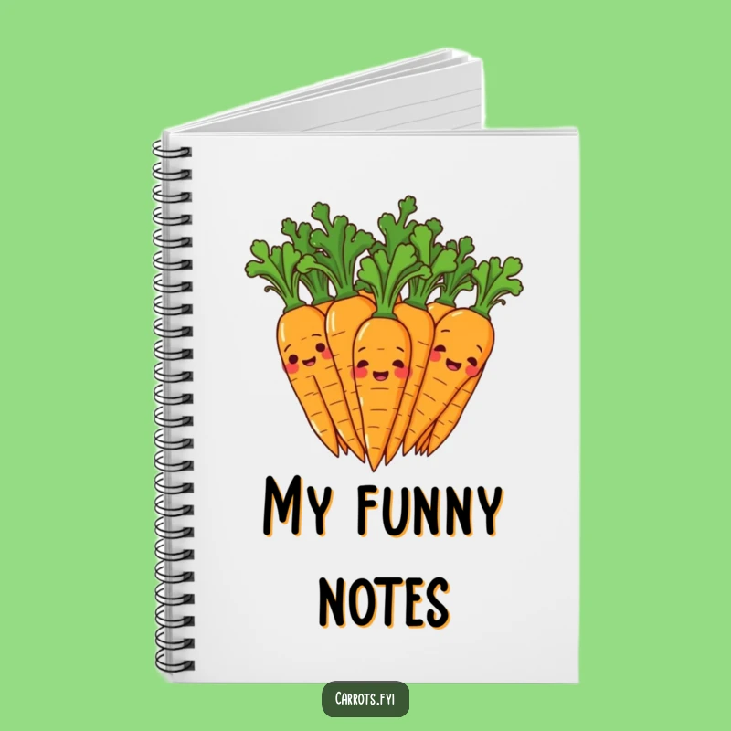 Funny Giggling Carrot Notebook: Jot Down Ideas with Lively Charm!