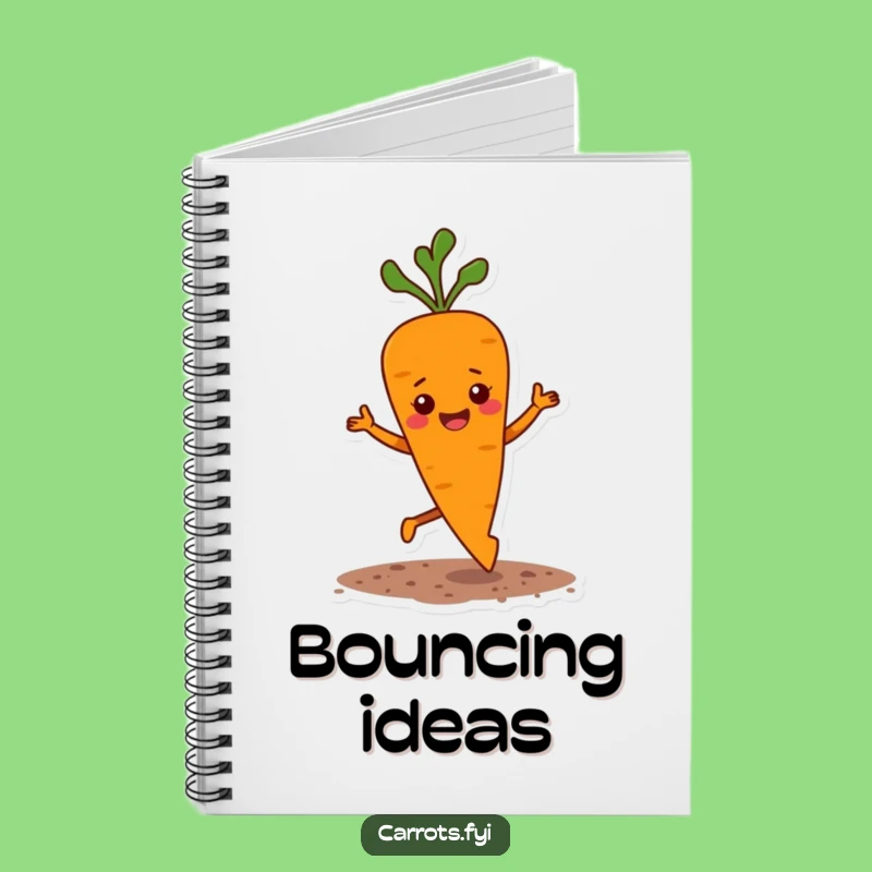 Funny Jigging Carrot Notebook: Happy Veggie Journal, Hilarious Gift for Note-Takers