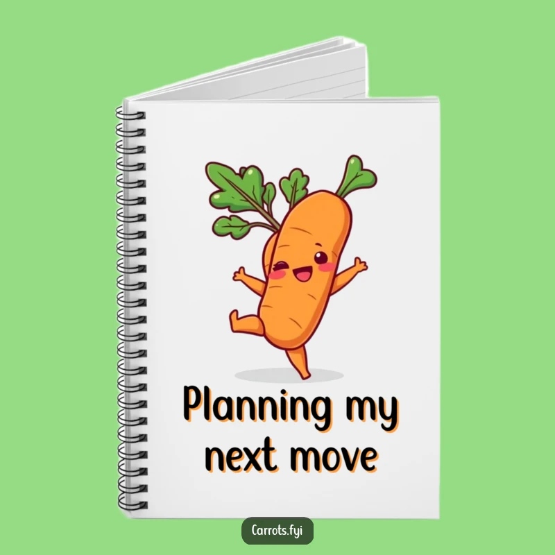 Funny Playful Carrot Kick Notebook - Journal for Your Most Energetic and Fun Ideas