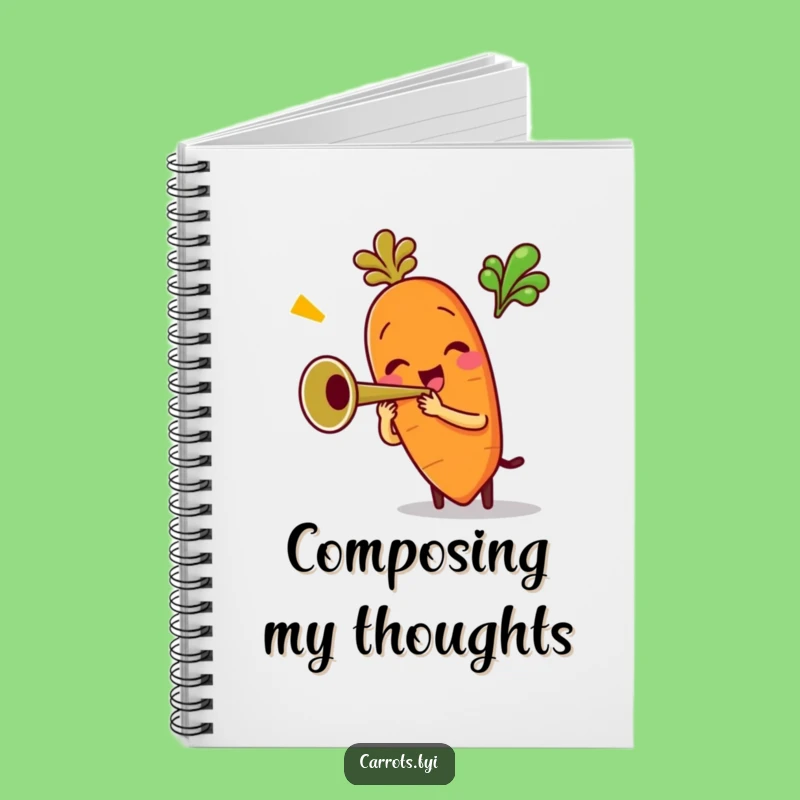 Funny Trumpet Carrot Notebook: Hilarious Journal for Cheerful Ideas