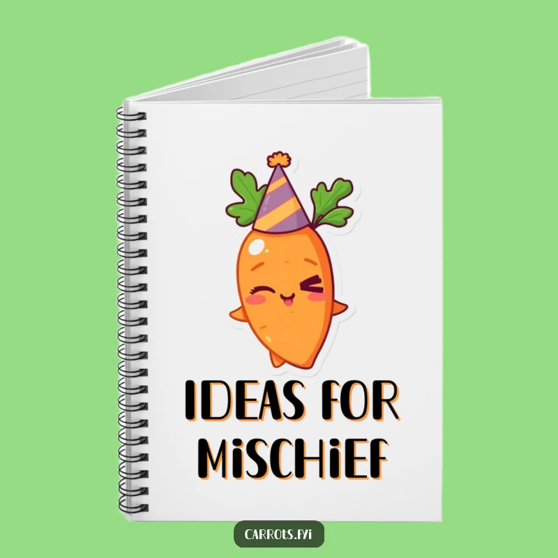Funny Winking Carrot Party Notebook - Hilarious Journal for Ideas