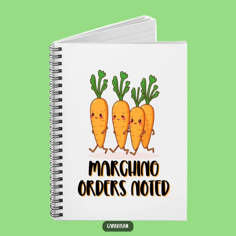 Funny Marching Carrots Notebook: Hilarious Journal for Your Energetic Ideas Gift