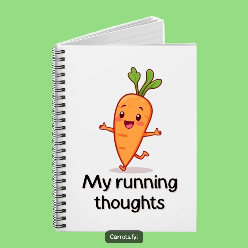 Funny Jogging Carrot Notebook: Jot Down Fitness Goals with This Hilarious Veggie