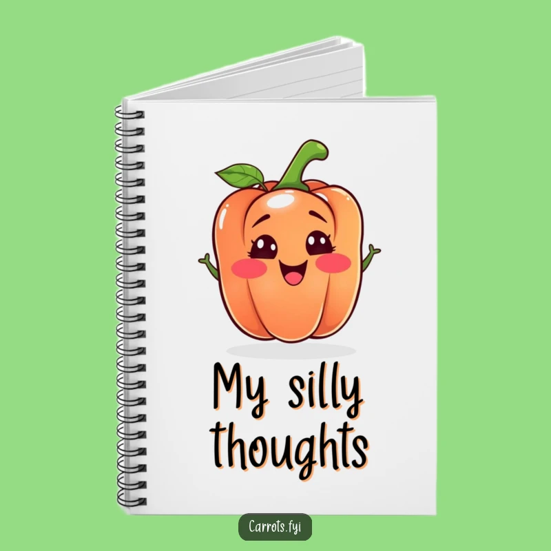 Funny Bell Pepper Notebook: Silly Face Journal, Perfect Humorous Gift for Writers
