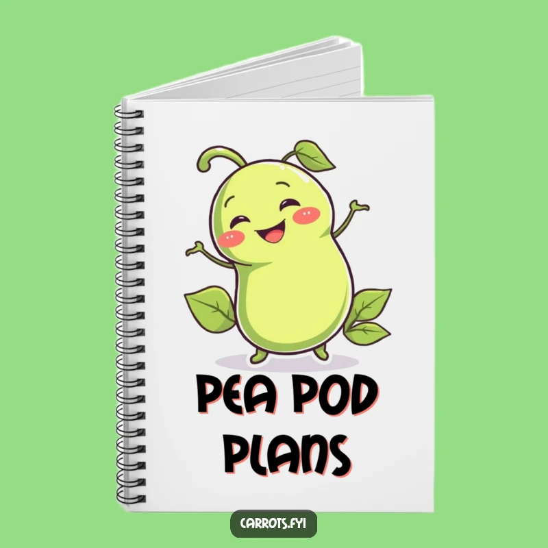 Funny Pea Pod Notebook: Wiggling Journal, Ideal Humorous Gift for Writers