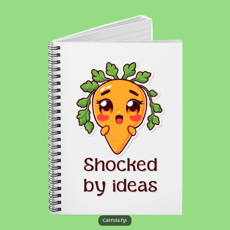 Funny Surprised Carrot Notebook: Hilarious Journal for Shocking Ideas