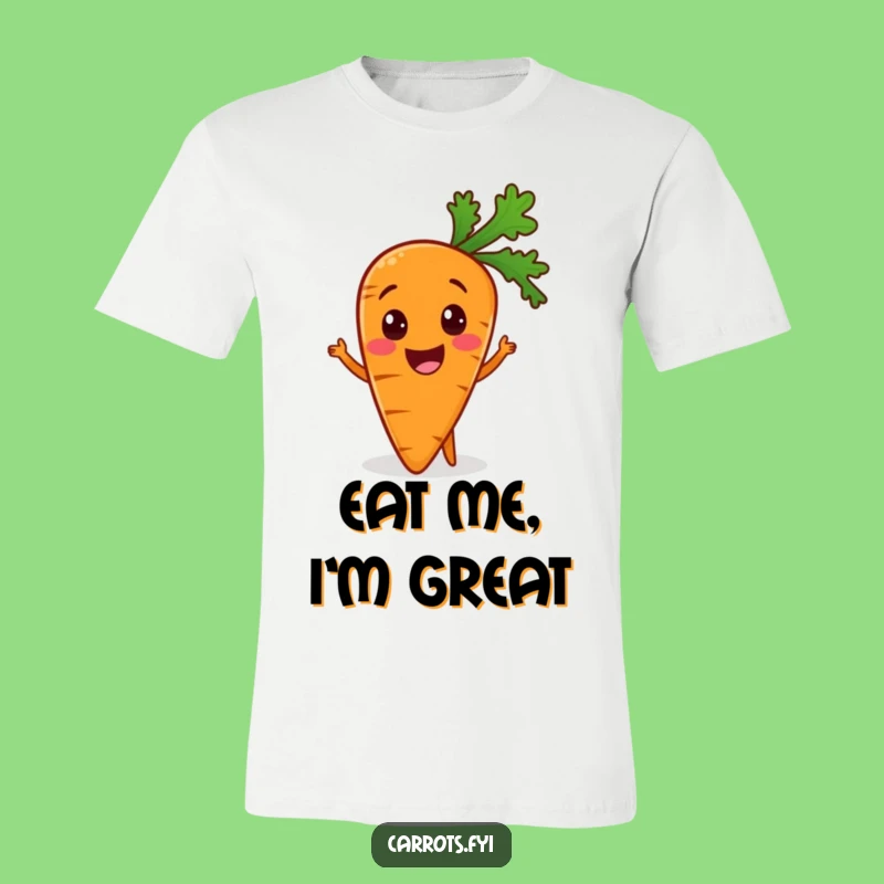 Funny Carrot T-Shirt: Excited Veggie For Healthy Meals, Perfect Humorous Gift