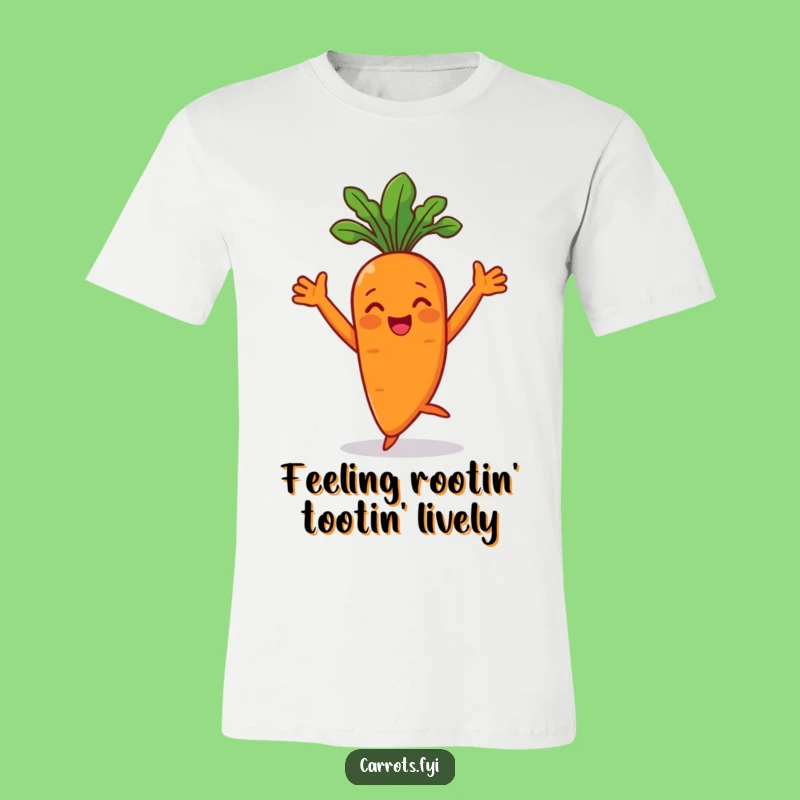 Funny Dancing Carrot T-Shirt, Hilarious Veggie Dance Tee, Great Funny Gift