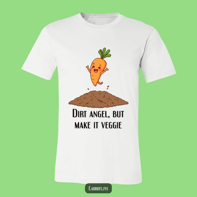 Funny Leaping Carrot T-Shirt: Jump for Joy with This Hilarious Gardener's Tee